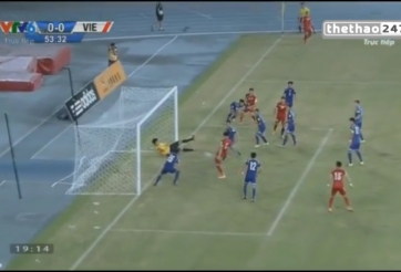 VIDEO: Tiến Thành đệm bóng cận thành mở tỷ số cho Việt Nam