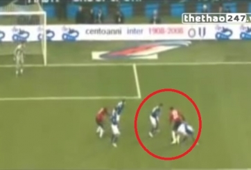 VIDEO: Pha bóng Kaka làm khổ hàng phòng ngự Inter