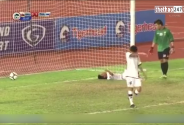 VIDEO: Pha phản lưới khiến đồng đội 'ngơ ngác' của cầu thủ Brunei