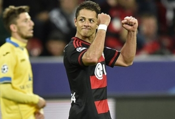 VIDEO: Bàn thắng đầu tiên của Chicharito trong màu áo Leverkusen