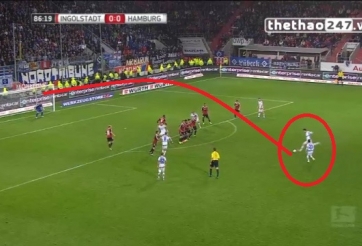 VIDEO: Tuyệt phẩm sút phạt không thể cản phá của sao Bundesliga