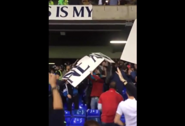 VIDEO: Cổ động viên Arsenal đập phá, làm loạn trên sân White Hart Lane