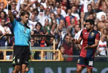 Genoa 1-0 AC Milan: Thẻ đỏ tai hại