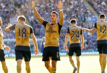 Alexis Sanchez lập đại công, Arsenal vượt ải Leicester City