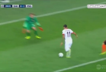 VIDEO: Xem Di Maria sắm vai 'thánh lốp' ở trận Shakhtar - PSG