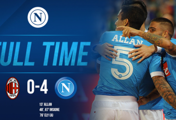 Hightlights AC Milan 0-4 Napoli: Thảm họa San Siro