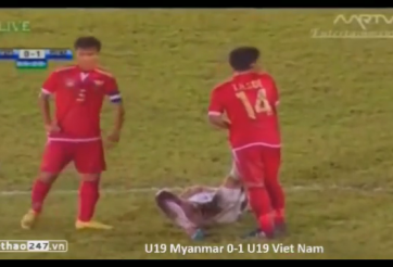 VIDEO: Hành động fair play của cầu thủ Myanmar dù thua trận