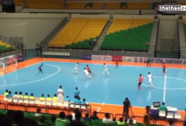 VIDEO: Cú sút siêu hài của cầu thủ futsal Lào vào lưới Việt Nam