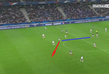 VIDEO: Cú chạm bóng kiến tạo tinh tế của Anthony Martial cho tuyển Pháp