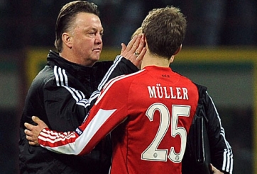 Thomas Mueller khiến HLV Van Gaal buồn lòng