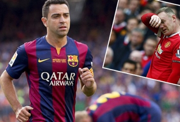 Xavi khuyên Rooney từ bỏ vị trí tiền đạo ở MU