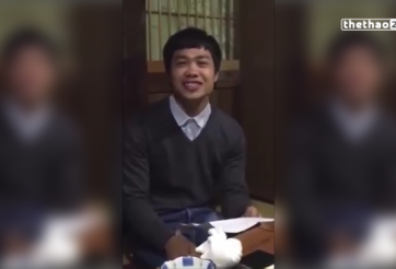 VIDEO: Màn trổ tài nói tiếng Nhật thú vị của Công Phượng