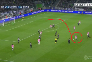 VIDEO: Kiệt tác kiến tạo như Pirlo của Paul Pogba vào lưới M'gladbach