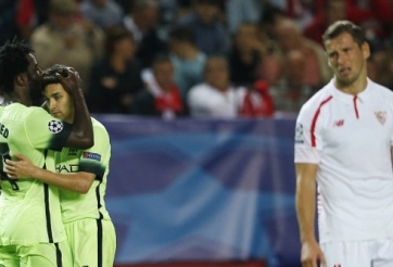 Video bàn thắng: Sevilla 1-3 Man City (Vòng bảng Champions League)
