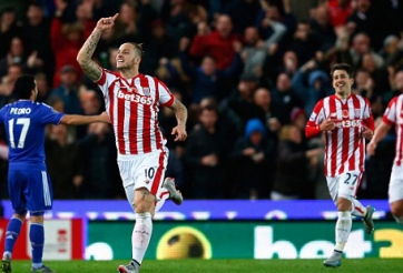 Chelsea nhận thất bại thứ 2 liên tiếp trước Stoke City