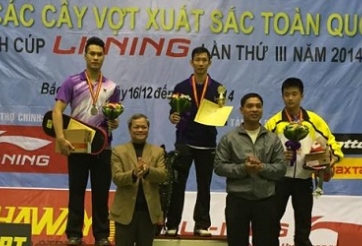 Tiến Minh, Vũ Thị Trang vắng mặt tại giải cây vợt xuất sắc toàn quốc