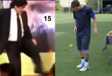 VIDEO: Maradona tái hiện màn tâng cam tuyệt đỉnh của Messi