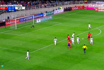 VIDEO: Bàn thắng mang phong cách tiki taka của Hàn Quốc trước Myanmar