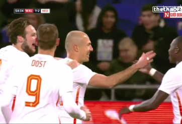 VIDEO: Robben tái xuất với cú đúp ấn tượng trong màu áo Hà Lan