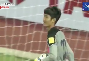 VIDEO: Pha cản phá penalty cực chất của thủ môn Campuchia trước Nhật Bản