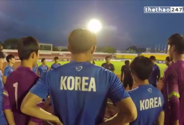 VIDEO: U21 HAGL và U19 Hàn Quốc tập luyện trước trận ra quân