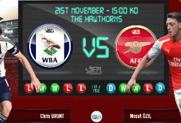 West Brom vs Arsenal: Hướng tới ngôi đầu - 22h00, 21/11