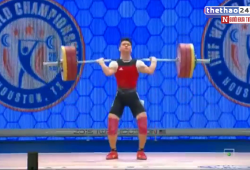 VIDEO: Thạch Kim Tuấn giành HC đồng tại giải cử tạ vô địch thế giới