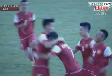 VIDEO: Xuân Mạnh mở tỷ số cho U21 Việt Nam ngay phút thứ 5