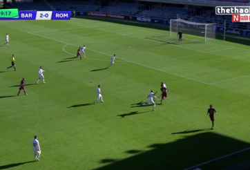 VIDEO: Sao trẻ Barca solo ghi bàn như Messi trước đội trẻ Roma