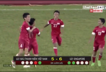 VIDEO: Cầu thủ Singapore dùng panenka kết liễu U21 Việt Nam