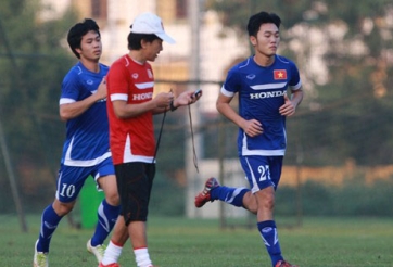 Xuân Trường tập buổi đầu tiên cùng U23 Việt Nam