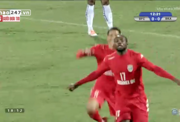 VIDEO: Nsi đánh đầu mở tỷ số vào lưới Boeung Ket Angkor