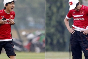 HLV Miura cáu gắt với các cầu thủ U23 Việt Nam