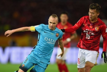 VIDEO: Suarez - Iniesta phối hợp ghi bàn tuyệt đỉnh vào lưới Evergrande