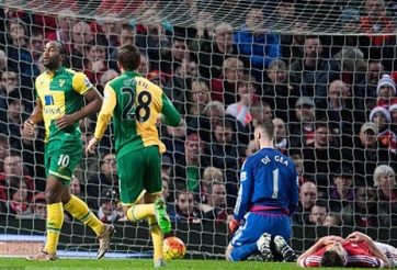 MU văng khỏi top 4 sau trận thua Norwich