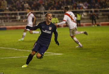 Video bàn thắng: Rayo Vallecano 0-2 Atletico Madrid (Vòng 17 La Liga)