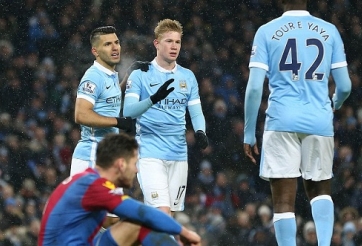 Đả bại Crystal Palace, Man City đòi lại ngôi đầu của Pháo thủ