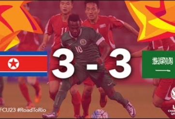 Video bàn thắng: Triều Tiên 3-3 Arab Saudi (VCK U23 châu Á 2016)