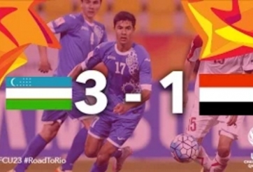 Video bàn thắng: Uzbekistan 3-1 Yemen (VCK U23 châu Á 2016)