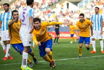 Video bàn thắng: Malaga 1-2 Barcelona (Vòng 21 La Liga)