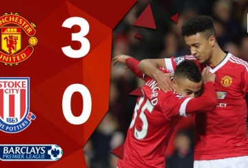 Highlights Man Utd 3-0 Stoke: Ấn tượng hàng công!