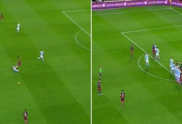 VIDEO: Siêu phẩm sút phạt 'gian lận' của Messi trước Celta Vigo