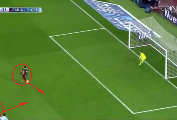 VIDEO: Màn phối hợp sút pen độc đáo của Messi - Suarez