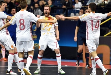 Video chung kết Futsal châu Âu: Nga 3-7 Tây Ban Nha