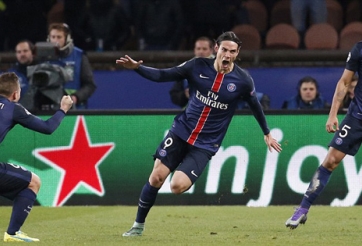 Cavani giúp PSG tạo lợi thế trước Chelsea