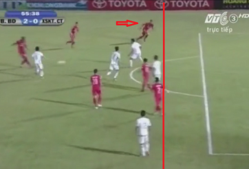 VIDEO: Công Vinh bị mất oan bàn thắng trong trận gặp Cần Thơ