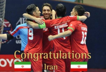 VIDEO: Uzbekistan 1-2 Iran (Chung kết Futsal châu Á 2016)