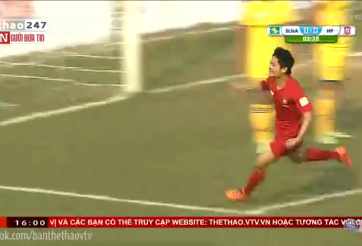 VIDEO: Cú đúp chóng vánh của Xuân Hùng vào lưới SLNA