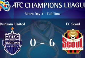 Video bàn thắng: Buriram (Thái Lan) 0-6 FC Seoul (Hàn Quốc)
