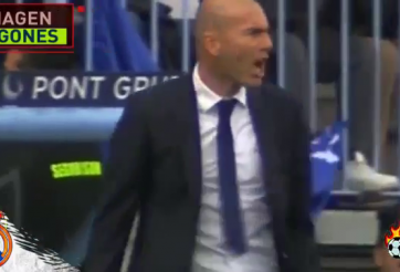 VIDEO: Phản ứng giận dữ của HLV Zidane khi Ronaldo sút trượt pen
